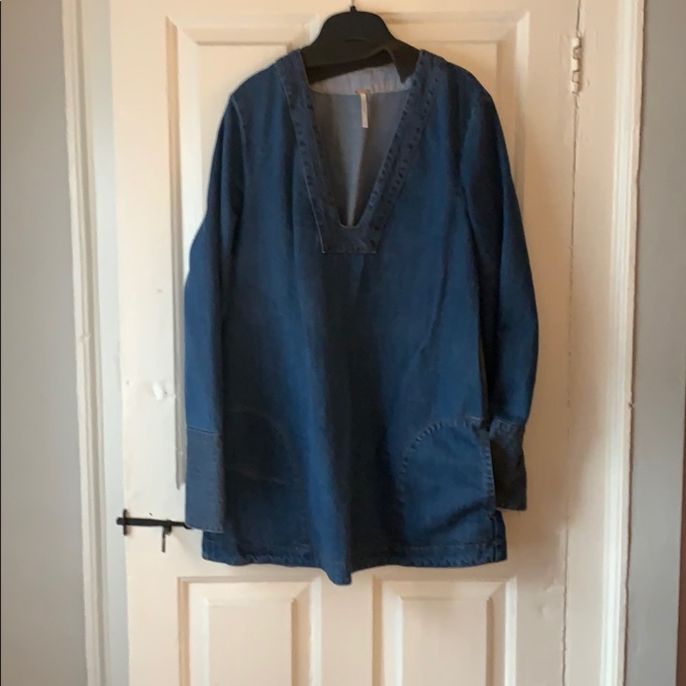 Free People Denim Tunic